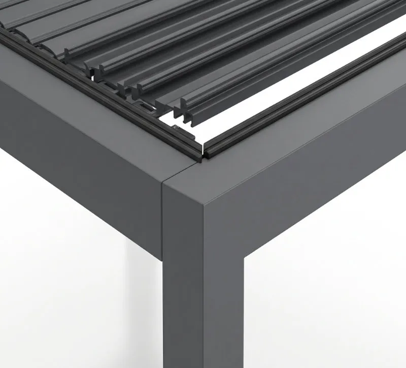 Aluminiowa pergola z ruchomym dachem lamelowym PROMOST